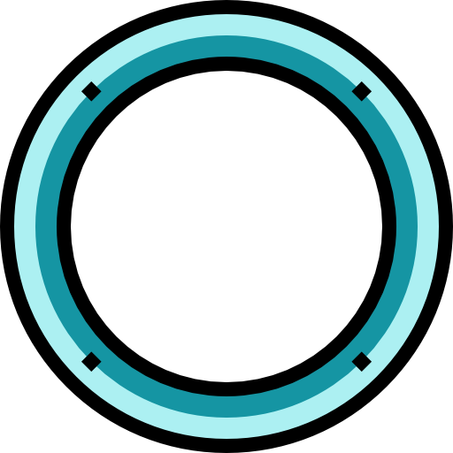 círculo Detailed Straight Lineal color Ícone
