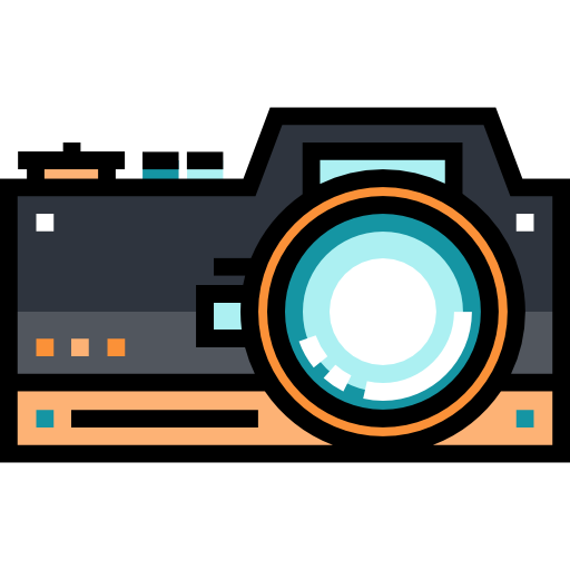 cámara fotográfica Detailed Straight Lineal color icono