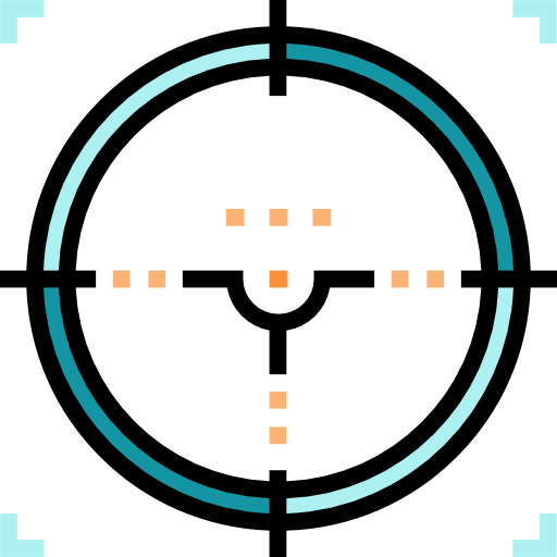 Target Detailed Straight Lineal color icon