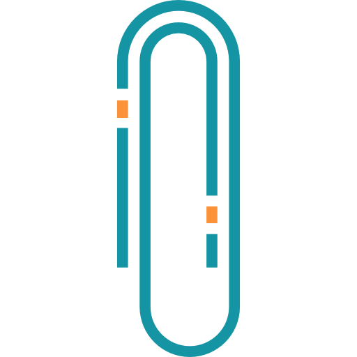 클립 Detailed Straight Lineal color icon