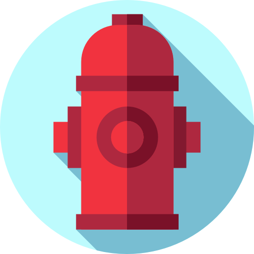 hydrant Flat Circular Flat ikona