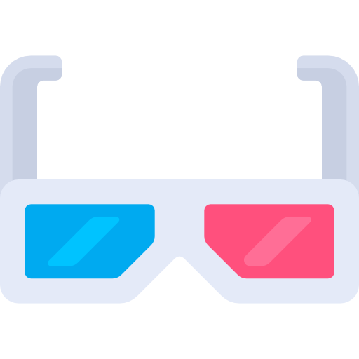 3d glasses Special Flat icon