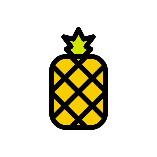 ananas Generic Outline Color ikona