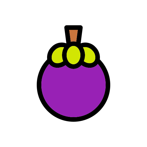 mangosteen Generic Outline Color icoon