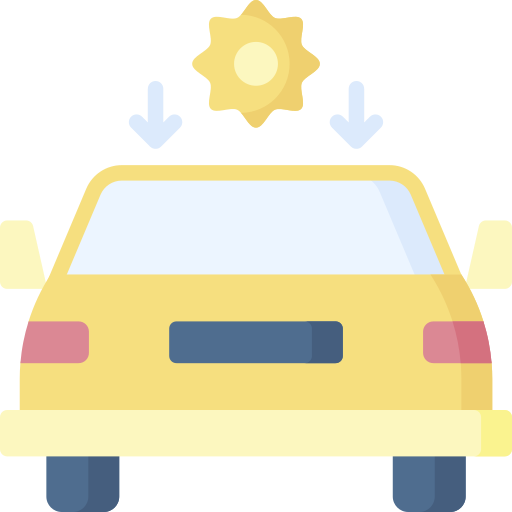 Solar car Special Flat icon