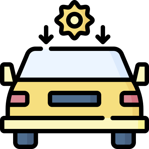 Solar car Special Lineal color icon