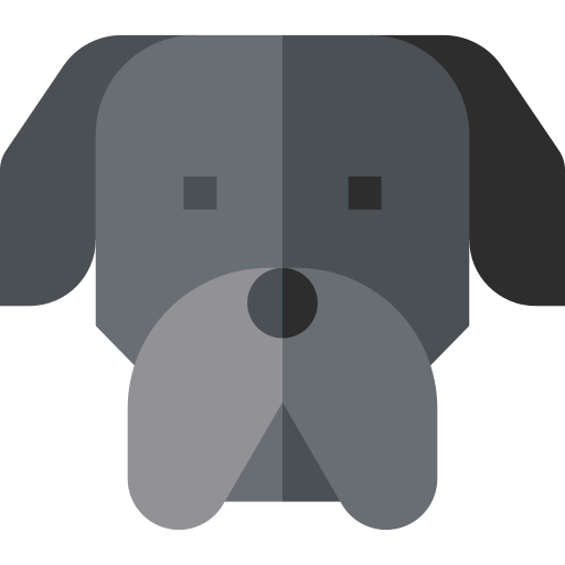 mastif angielski Basic Straight Flat ikona