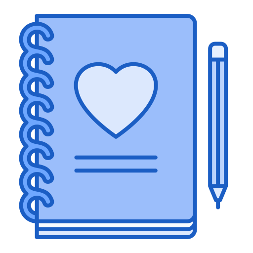 Diary Generic Blue icon