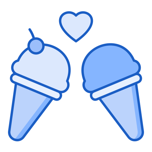 cornets de crème glacée Generic Blue Icône