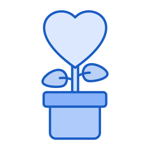 roślina miłości Generic Blue ikona