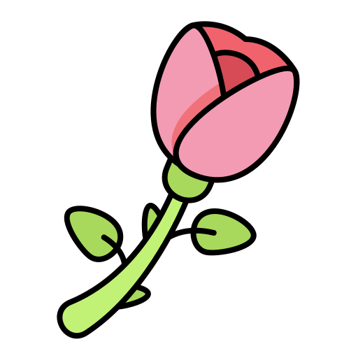 rose Generic Outline Color Icône