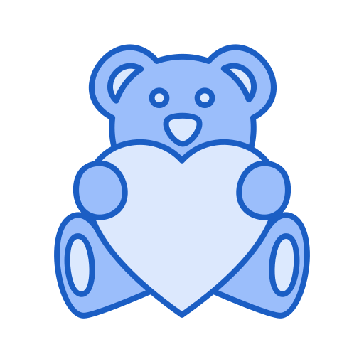 oso de peluche Generic Blue icono