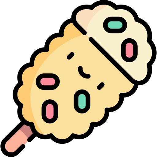 Corn Kawaii Lineal color icon