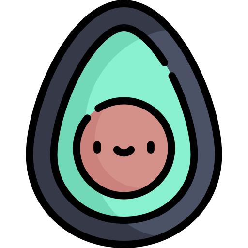 avocado Kawaii Lineal color icon