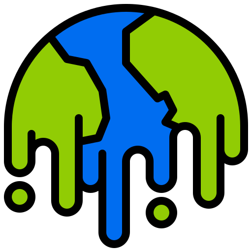 地球温暖化 xnimrodx Lineal Color icon