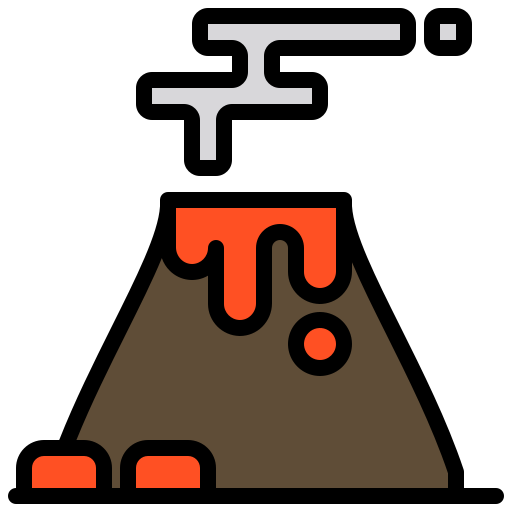 vulcano xnimrodx Lineal Color icona
