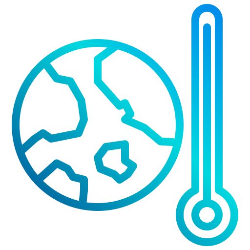 klimaatverandering xnimrodx Lineal Gradient icoon