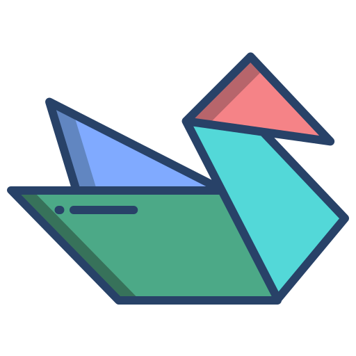 origami Icongeek26 Linear Colour icona