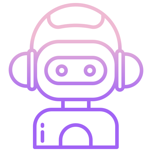 robot Icongeek26 Outline Gradient icoon