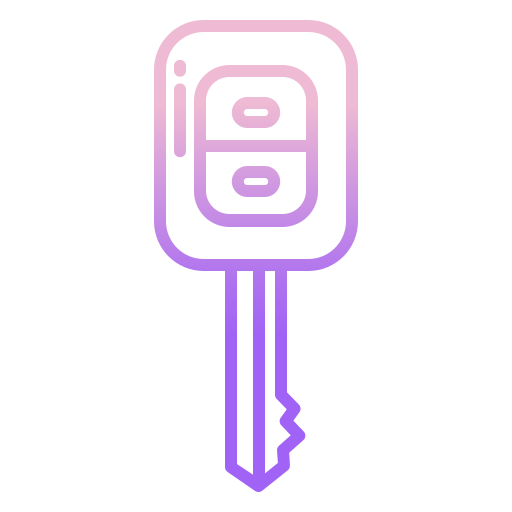 auto sleutel Icongeek26 Outline Gradient icoon