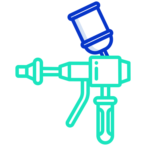 Spray paint gun Icongeek26 Outline Colour icon