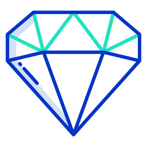 Diamond Icongeek26 Outline Colour icon