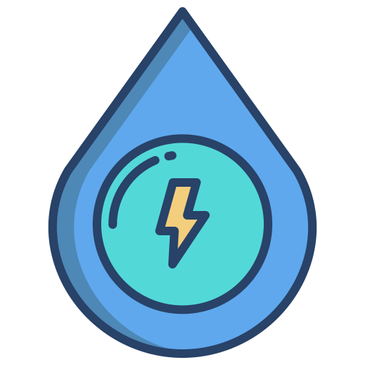 energía del agua Icongeek26 Linear Colour icono
