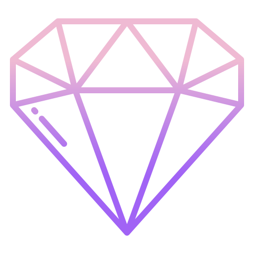 Diamond Icongeek26 Outline Gradient icon