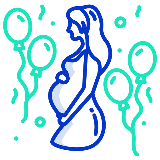 baby doccia Icongeek26 Outline Colour icona