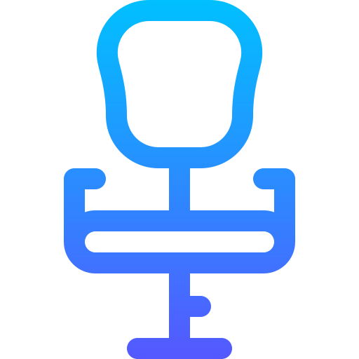 Office chair Basic Gradient Lineal color icon