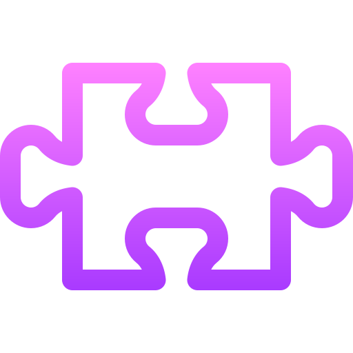 quebra-cabeça Basic Gradient Lineal color Ícone