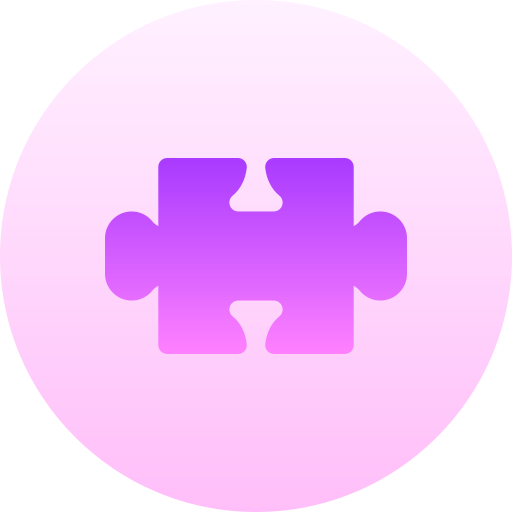 퍼즐 Basic Gradient Circular icon