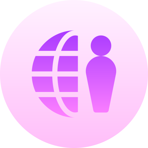 Management Basic Gradient Circular icon