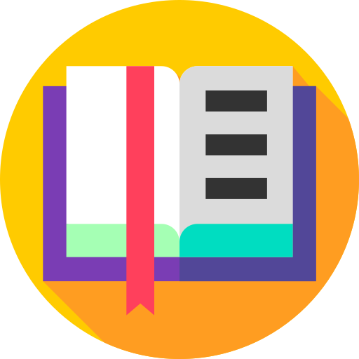 Spell book Flat Circular Flat icon