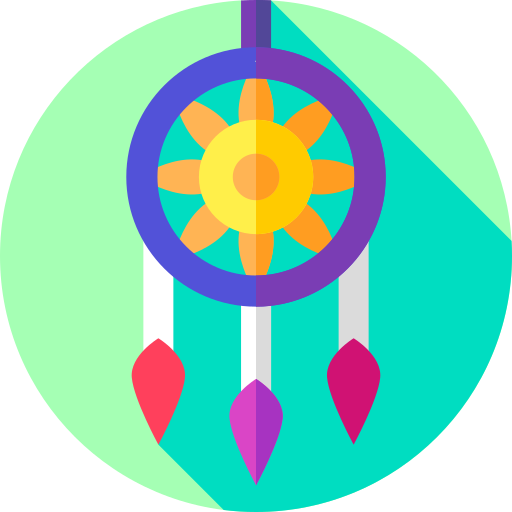Dreamcatcher Flat Circular Flat icon