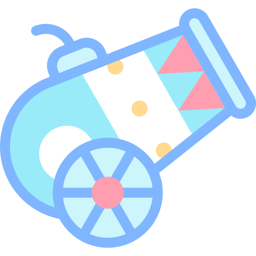 Cannon Detailed color Lineal color icon