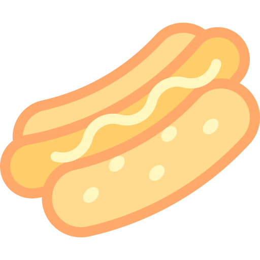 hotdog Detailed color Lineal color icon