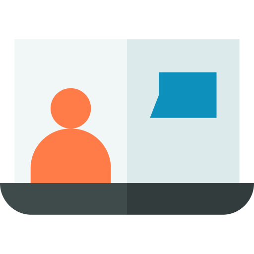 Virtual class Basic Straight Flat icon