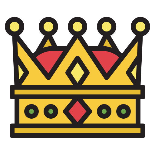 kroon Generic Outline Color icoon