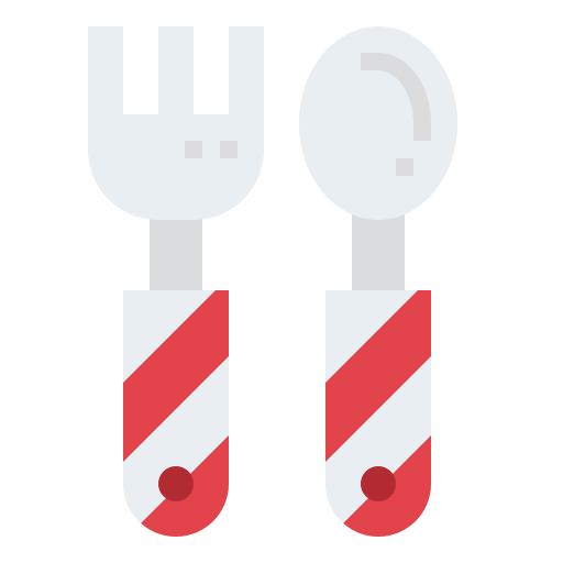 cuchara y tenedor Generic Flat icono