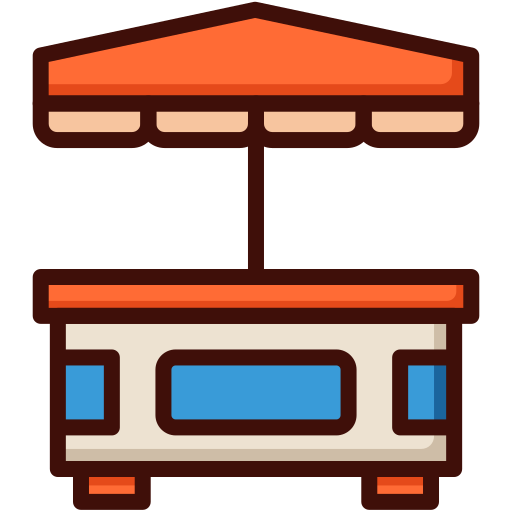 Kiosk Generic Outline Color icon