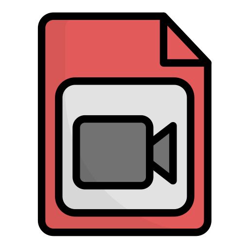 Video file Generic Outline Color icon