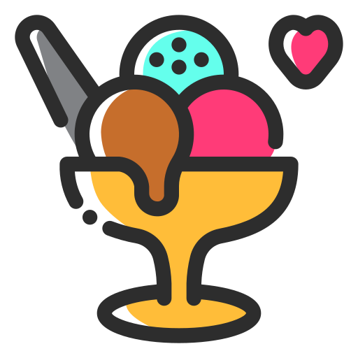 Ice cream Generic Color Omission icon