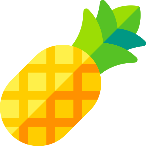 ananas Basic Rounded Flat ikona