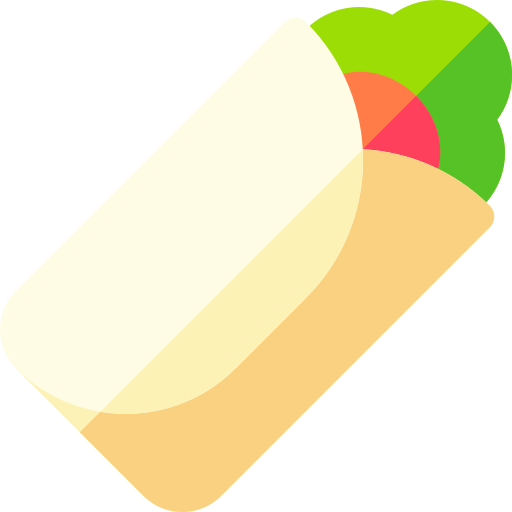 burrito Basic Rounded Flat Icône