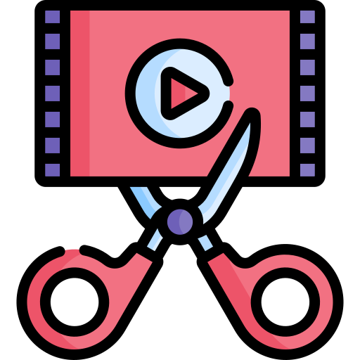 Video editing Special Lineal color icon