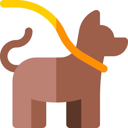 mascota Basic Rounded Flat icono