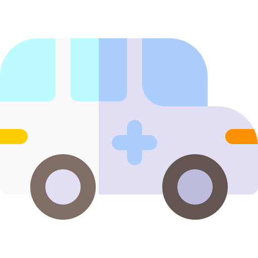 ambulância Basic Rounded Flat Ícone