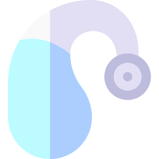 보청기 Basic Rounded Flat icon