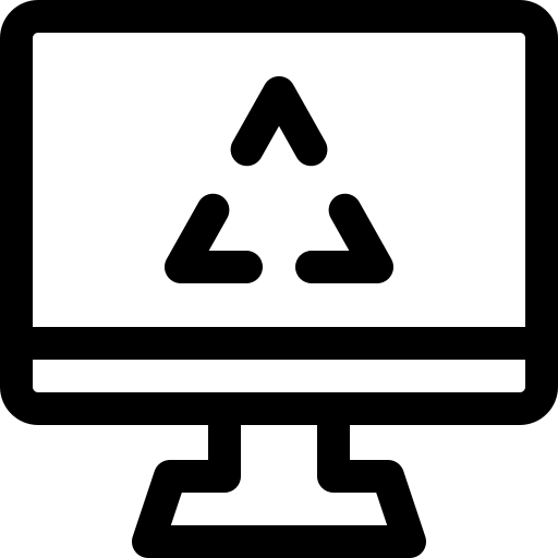 recycler Basic Rounded Lineal Icône